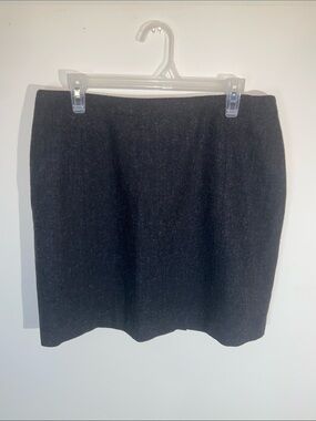 Vintage KGR Black 100% Wool Dress Skirt Size 16